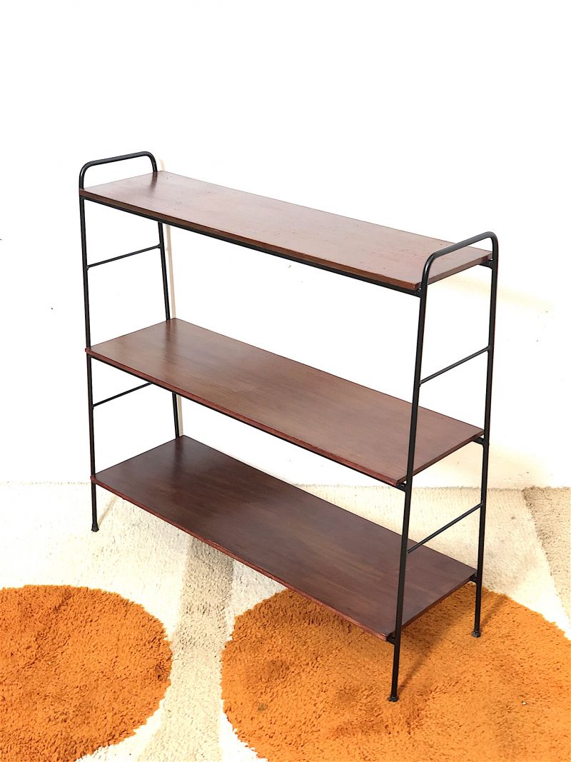 Mobiletto MADEIRA, Stile Retrò, 60x30x120cm, In Legno color Faggio 