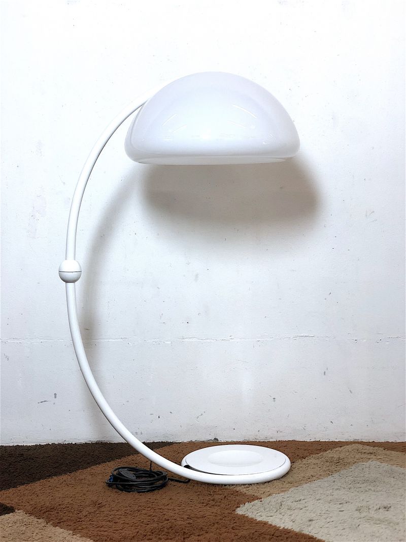 SERPENTE floor lamp Desin ELIO MARTINELLI By Martinelli Luce 1968 Made in Italy