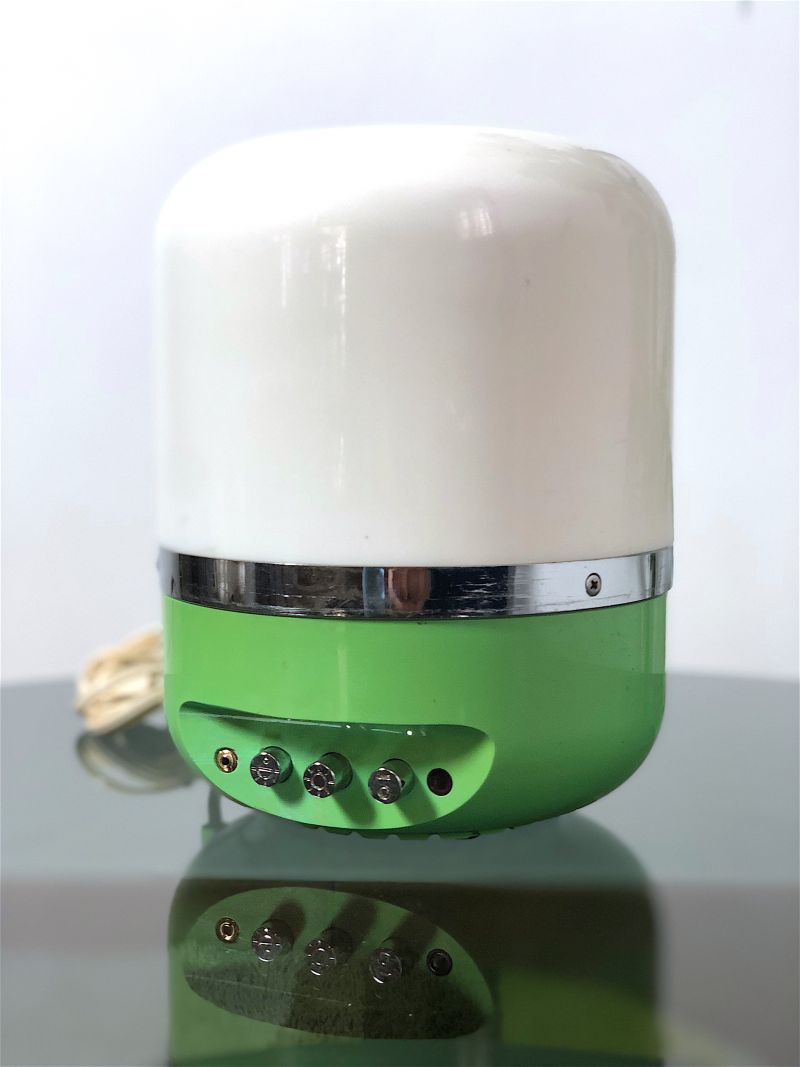 EUROPHON Green Lampada / Radio AM Design Adriano Rampoldi Made in Italy