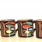 Set of 4 DERUTA Ceramic Mugs 1960s Made in Italy