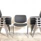 Set 9 Chairs DSC 106 BLACK - B - Anonima Castelli Design Giancarlo Piretti 1960 Made in Italy