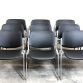 Set 9 Chairs DSC 106 BLACK - B - Anonima Castelli Design Giancarlo Piretti 1960 Made in Italy