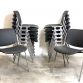 Set of 12 DSC 106 BLACK - B Chairs - Anonima Castelli Design Giancarlo Piretti 1960 Made in Italy