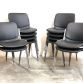 Set of 12 DSC 106 BLACK - B Chairs - Anonima Castelli Design Giancarlo Piretti 1960 Made in Italy