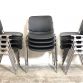 Set of 12 DSC 106 BLACK - B Chairs - Anonima Castelli Design Giancarlo Piretti 1960 Made in Italy