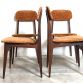 Set of 4 1960s Teack Chairs Made in Italy