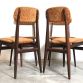 Set of 4 1960s Teack Chairs Made in Italy