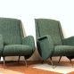 Coppia di Poltrone ISA Anni 50 ALDO MORBELLI Design Made in italy