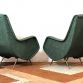 Coppia di Poltrone ISA Anni 50 ALDO MORBELLI Design Made in italy