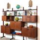 Libreria modulare a 3 campate Vintage Anni 60  - Made in Italy -