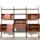 Libreria modulare a 3 campate Vintage Anni 60  - Made in Italy -