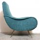 POLTRONA  LADY  Sky.Blue  Anni 50 Design Attribuito Marco Zanuso Made in Italy