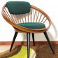 Poltrona Vintage Circle Chair  By YNGVE EKSTROM  Anni 50 Made in Svezia