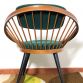 Poltrona Vintage Circle Chair  By YNGVE EKSTROM  Anni 50 Made in Svezia