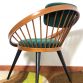 Poltrona Vintage Circle Chair  By YNGVE EKSTROM  Anni 50 Made in Svezia